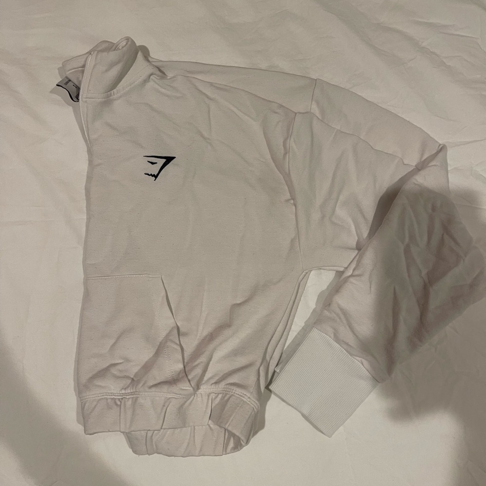 Gymshark cropped quarter zip sz small